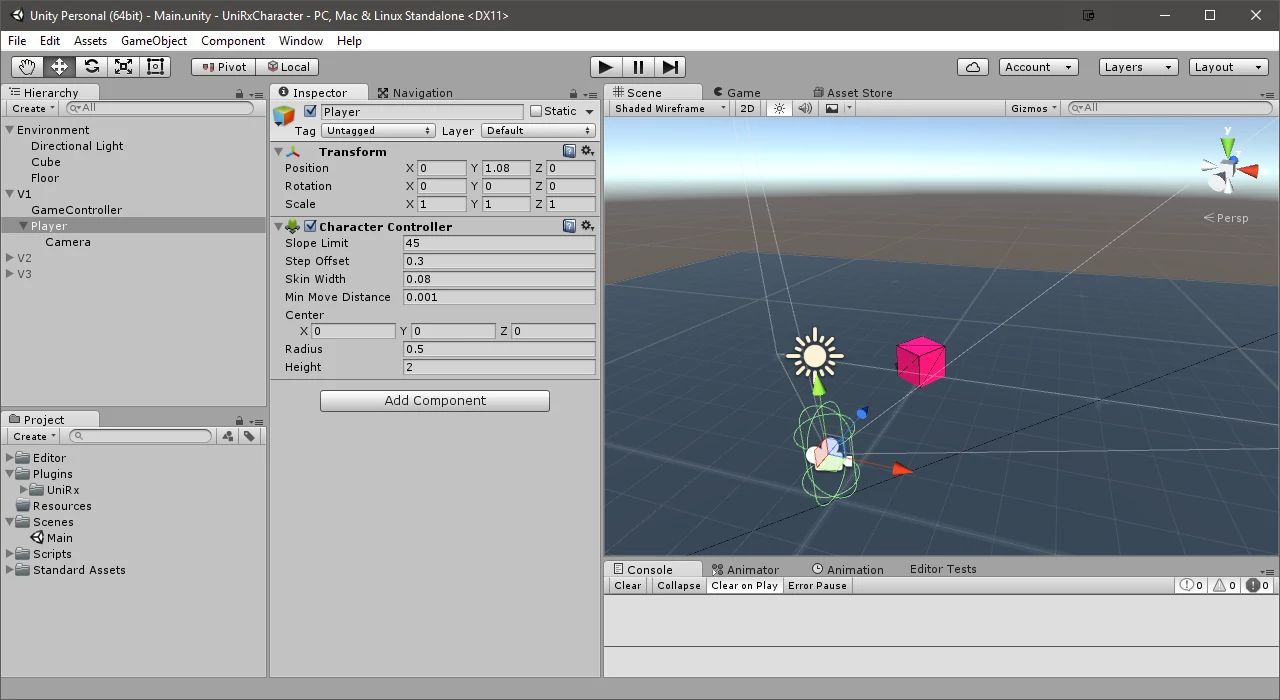 Unity Editor screenshot.